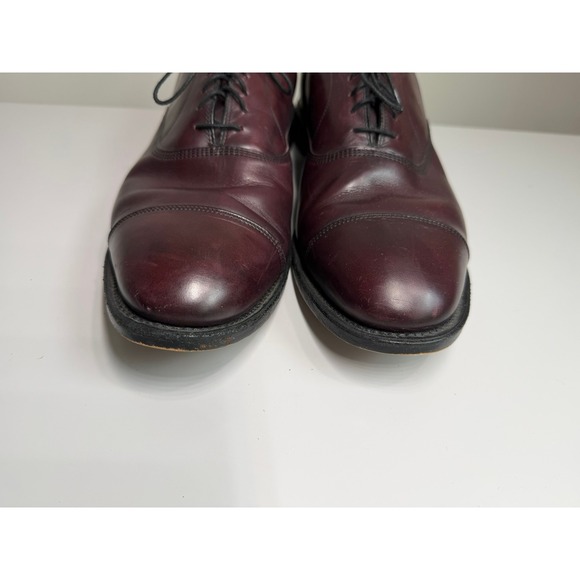 Allen Edmonds Other - Allen Edmonds Park Avenue Mens 13 D Burgundy Leather Cap Toe Oxford Shoes 5875
